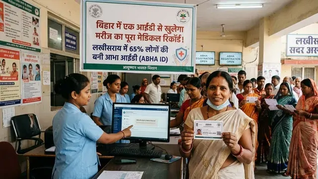बिहार में एक आईडी से खुलेगा मरीज का पूरा मेडिकल रिकॉर्ड, लखीसराय में 65 लोगों की बनी आभा आईडी