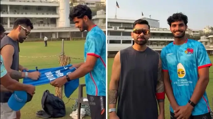 VIDEO: विराट कोहली का दिल जीतने वाला अवतार देखा क्या? ऐसे कर दी नेट बॉलर की ख्वाहिश पूरी