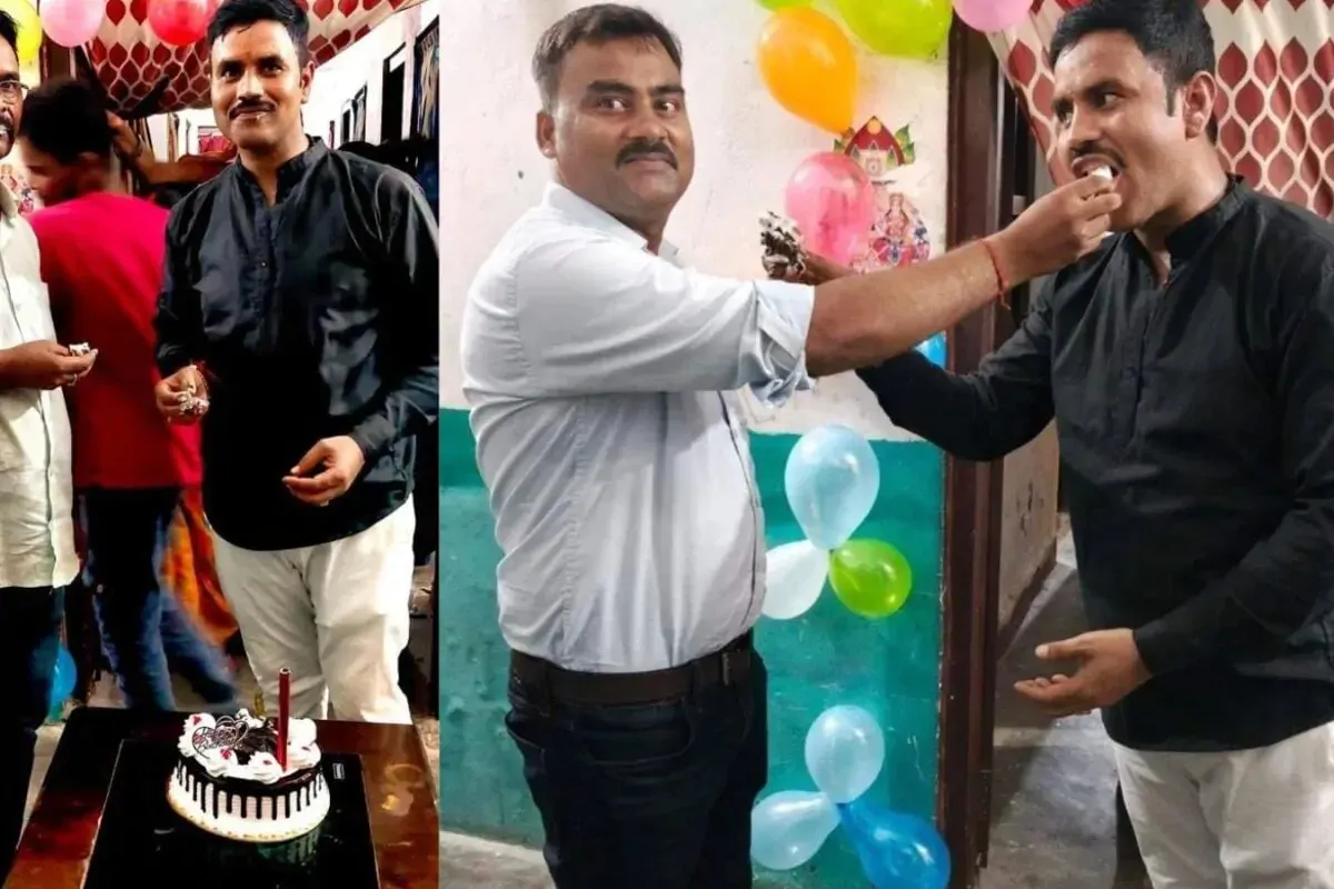 मोतिहारी: शराब तस्कर को केक खिलाते थानेदार की तस्वीर ने खोली 'काले खेल' की पोल, फोटो वायरल हुई तो एसपी ने की छुट्टी