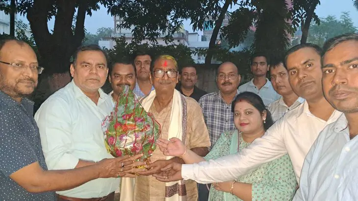 दरभंगा शिक्षक क्षेत्र से जीते सुरेश राय का किया गया स्वागत